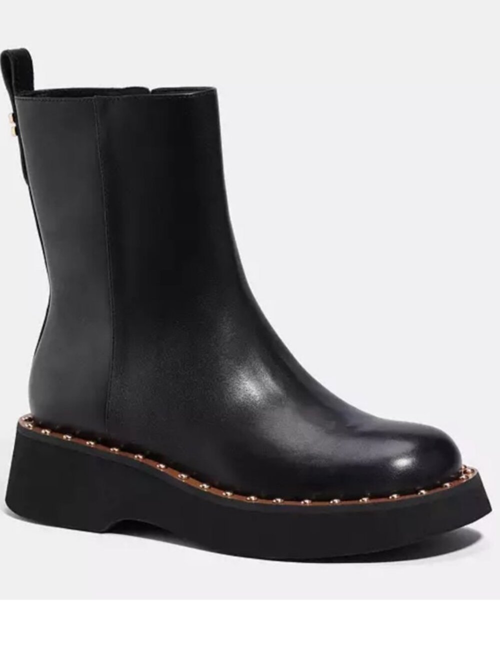 Coach Vanesa Women's Black Leather Bootie Size: 6